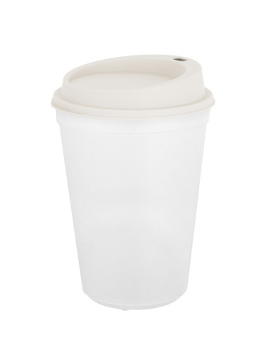  Eco Hotcup Lid wit en bijbehorende transparante beker - Ecocup