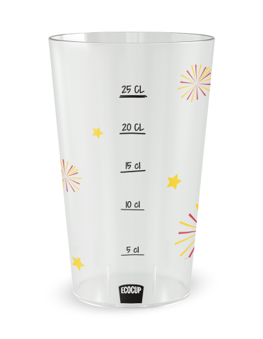 Gobelet transparent Graduation - Anniversaire ballons - Ecocup