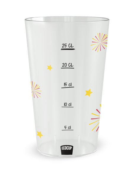 Gobelet transparent Graduation - Anniversaire ballons - Ecocup