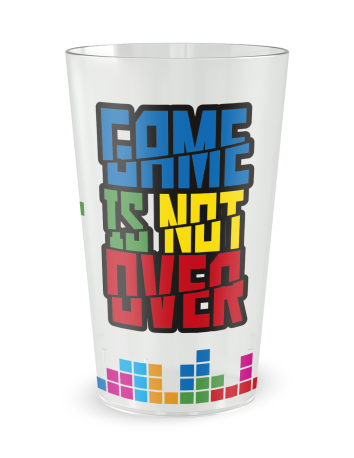 Transparante beker - Voornaam - Tetris Verjaardagsbeker Volwassenen - Ecocup 2