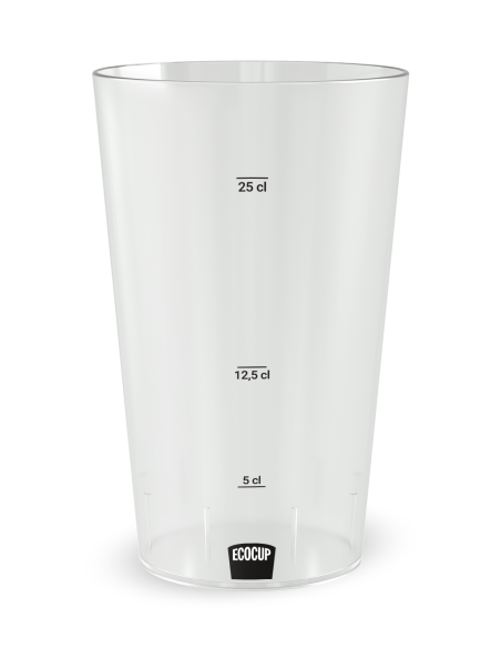 Transparante beker met maatverdeling - Premium Verjaardagsbeker Volwassenen - Ecocup