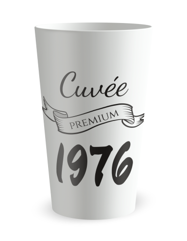 Witte beker aan de voorkant - Premium Verjaardagsbeker Volwassenen - Ecocup