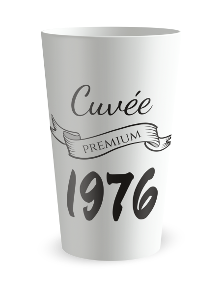 Witte beker aan de voorkant - Premium Verjaardagsbeker Volwassenen - Ecocup