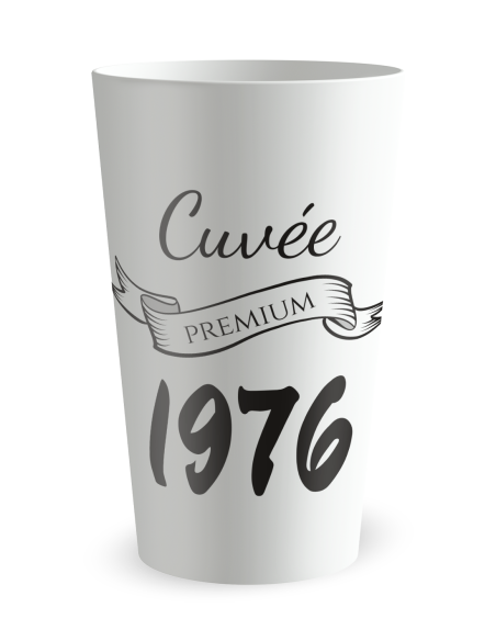 Witte beker aan de voorkant - Premium Verjaardagsbeker Volwassenen - Ecocup