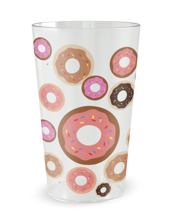 Gobelet blanc de face - Anniversaire Donuts - Ecocup 2