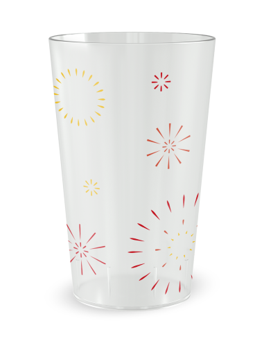 Gobelet transparent de dos - festivité - Ecocup