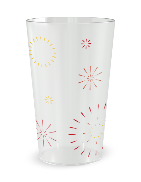 Gobelet transparent de dos - festivité - Ecocup