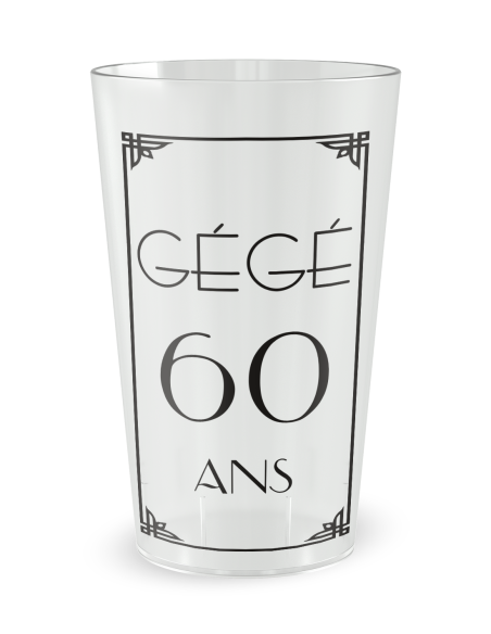 Gobelet transparent - Prénom - humour vintage - Ecocup