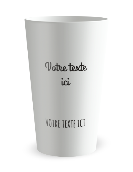 Witte beker - Voornaam - Beker met eigen opdruk - Ecocup