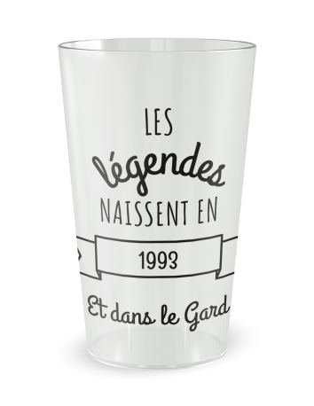 Gobelet transparent de face - légendes - Ecocup