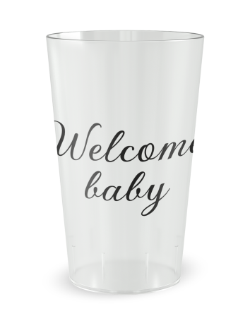 Transparante beker aan de voorkant - Geboorte & Babyshower - Ecocup