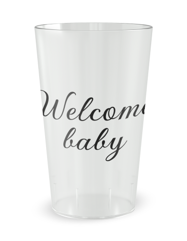Transparante beker aan de voorkant - Geboorte & Babyshower - Ecocup
