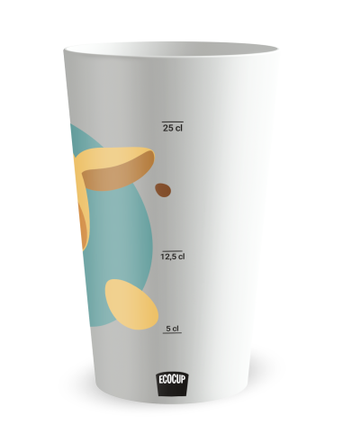 Gobelet blanc Graduation - Naissance Girafe Garçon - Ecocup