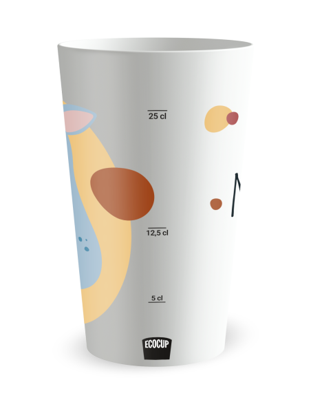 Gobelet blanc Graduation - Naissance Rhino Garçon - Ecocup