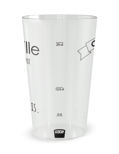 Gobelet transparent Graduation - cousinade citation famille - Ecocup