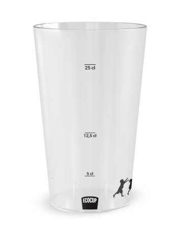 Transparante beker aan de voorkant - Neven- & Nichtensilhouetten Beker - Ecocup 2