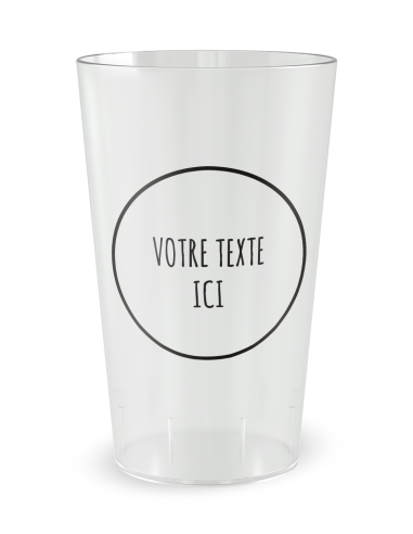 Gobelet transparent de face - humour démons - Ecocup