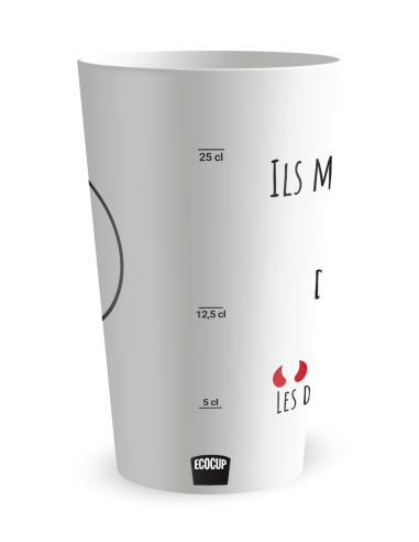 Gobelet blanc Graduation - humour démons - Ecocup