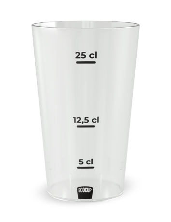 Transparante beker aan de voorkant - Picknickbeker Familie & Vrienden - Ecocup 2