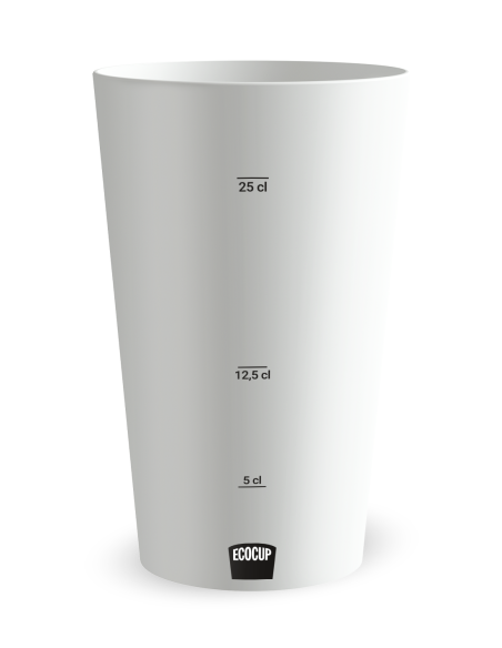 Gobelet blanc Graduation - Baptême Compagnon Ourson - Ecocup