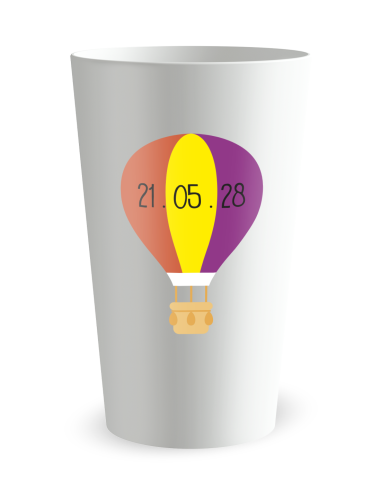 Gobelet blanc de dos - Baptême Joli Ciel - Ecocup