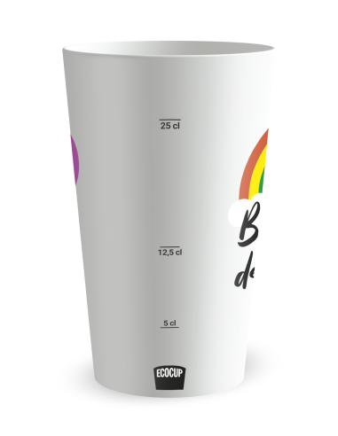 Gobelet blanc Graduation - Baptême Joli Ciel - Ecocup