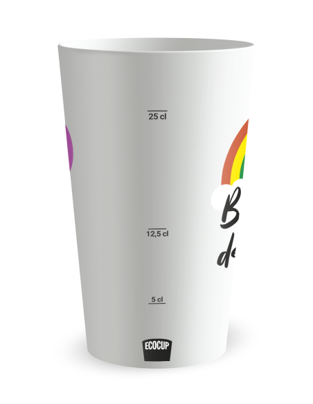 Gobelet blanc Graduation - Baptême Joli Ciel - Ecocup