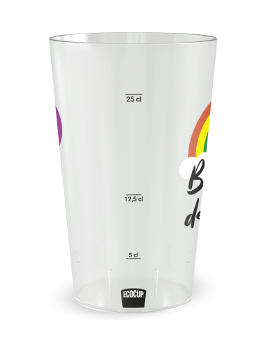 Transparante beker met maatverdeling - Mooie Hemel - Ecocup