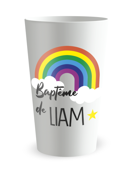 Witte beker aan de voorkant - Mooie Hemel - Ecocup