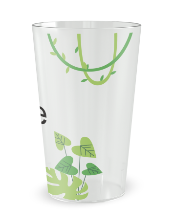 Gobelet transparent de face - Baptême Jungle - Ecocup 2