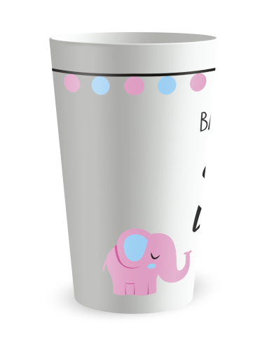 Witte beker, zijaanzicht - gemengde - Ecocup