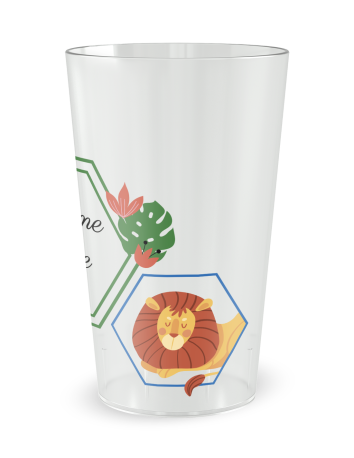 Gobelet transparent - Prénom - baptême tropical - Ecocup 2