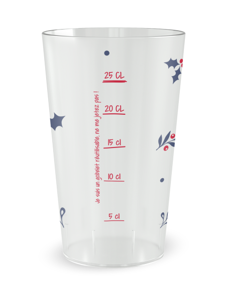 Gobelet transparent Graduation - Bonne année - Ecocup