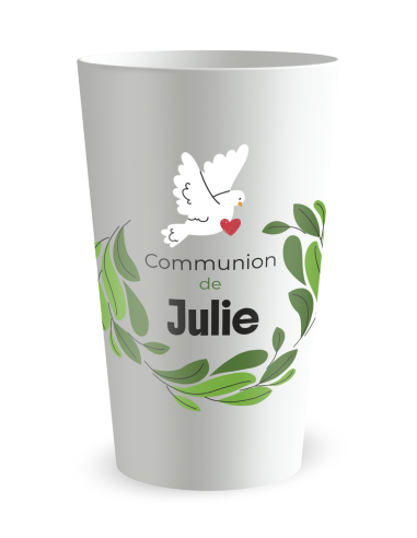 Transparante beker - Voornaam - communiebeker - Ecocup