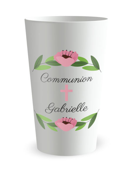 Gobelet blanc - Prénom - communion solennelle - Ecocup