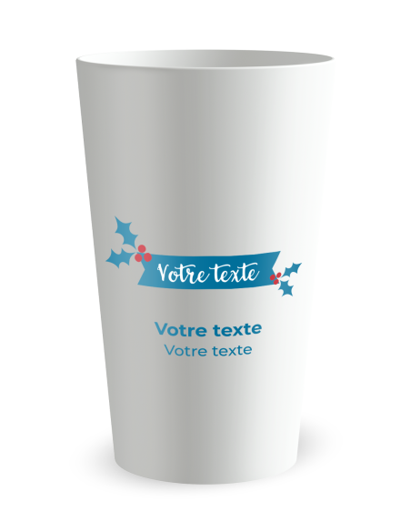Gobelet blanc Graduation - Magie de Noël - Ecocup
