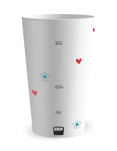 Gobelet blanc Graduation - Meilleurs vœux - Ecocup