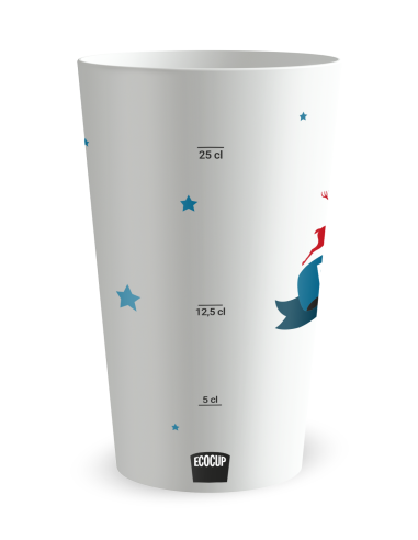 Gobelet blanc Graduation - Rennes et sapin - Ecocup