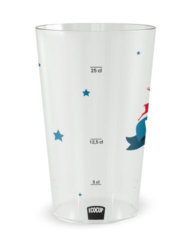 Gobelet transparent Graduation - Rennes et sapin - Ecocup