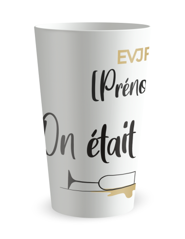 Gobelet blanc de face - Mariage EVJF - On Était Sobres …Au Début - Ecocup