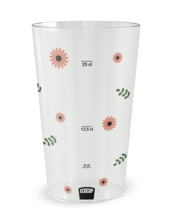 Transparante beker aan de voorkant - Romantische Landelijke Bruiloft - Ecocup 2