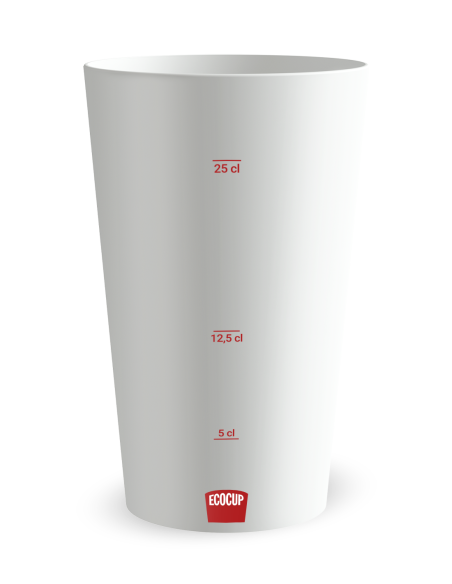 Gobelet blanc Graduation - blason et couronne - Ecocup