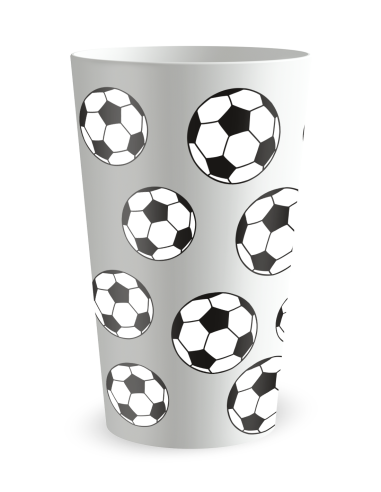 Witte beker achteraanzicht - voetbalbeker - Ecocup