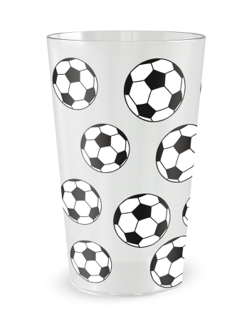 Transparante beker aan de voorkant - voetbalbeker - Ecocup 2