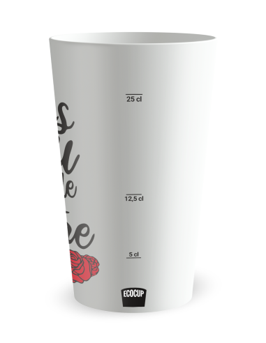 Gobelet blanc Graduation - mariage beau jour - Ecocup