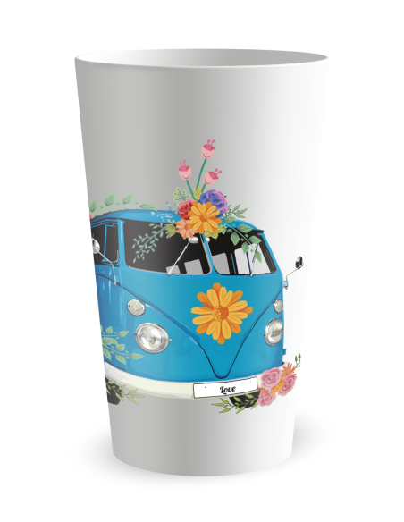 Gobelet blanc de face - Mariage Combi - Ecocup