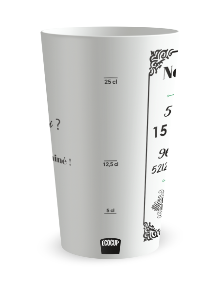 Gobelet blanc Graduation - mariage noces amour - Ecocup