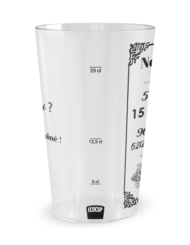 Gobelet transparent Graduation - mariage noces amour - Ecocup