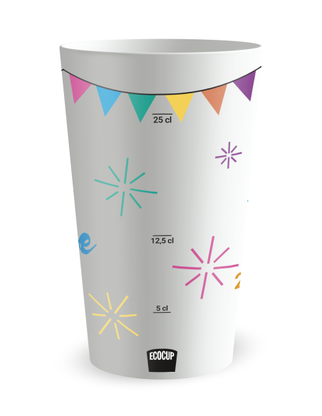 Gobelet blanc Graduation - mariage oui festif - Ecocup