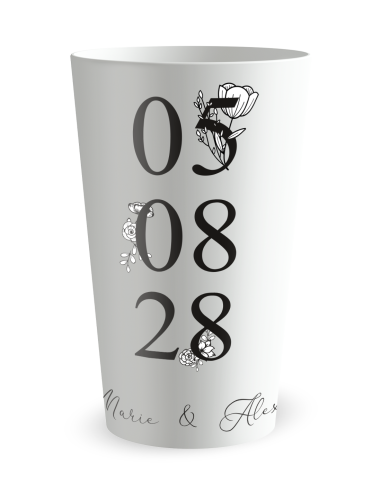 Gobelet mariage romantique chic - ECO 30 | Ecocup